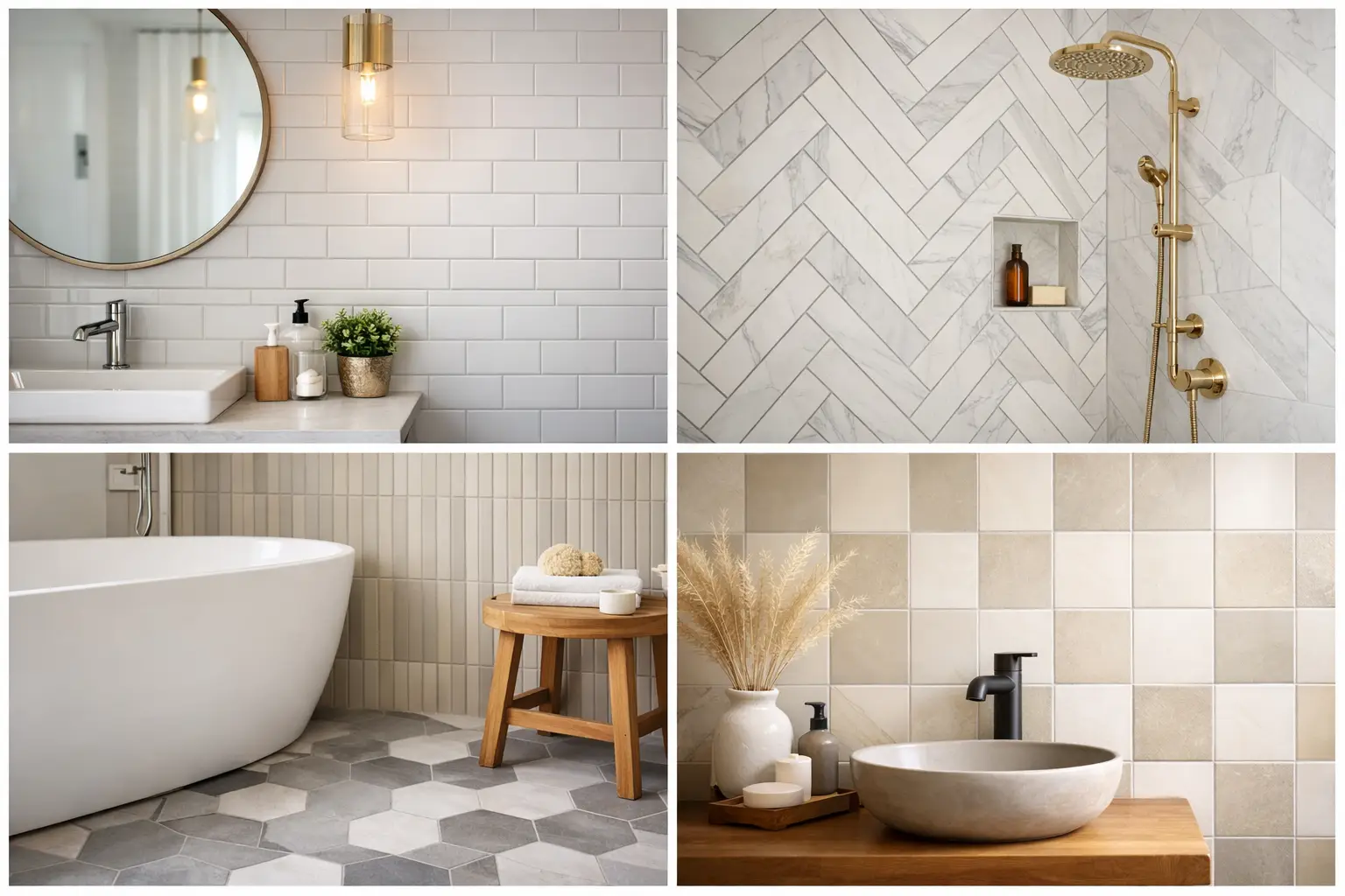 9 Best Bathroom Tile Layout Ideas