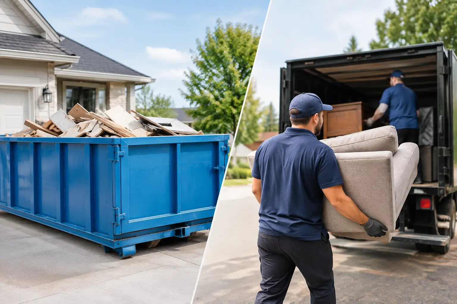 Dumpster Versus Junk Removal: Which Fits?
