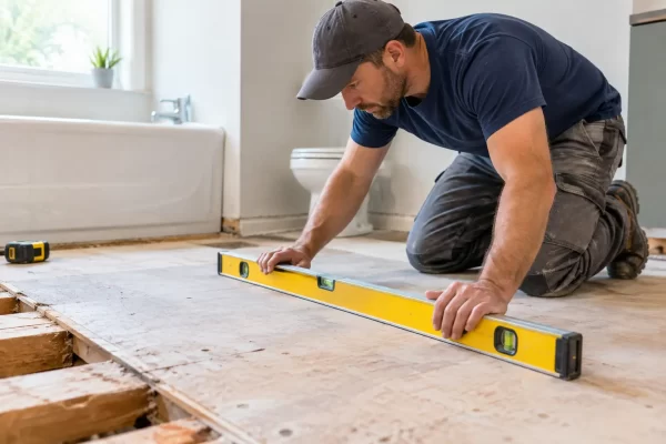 How to Fix Uneven Bathroom Subfloor Safely